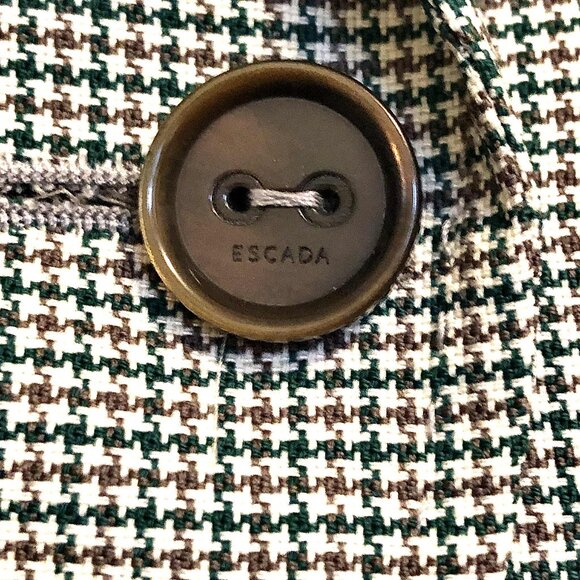 New ESCADA Belkisa Houndstooth Blazer Virgin Wool 6 MSRP $1850 - Picture 7 of 11